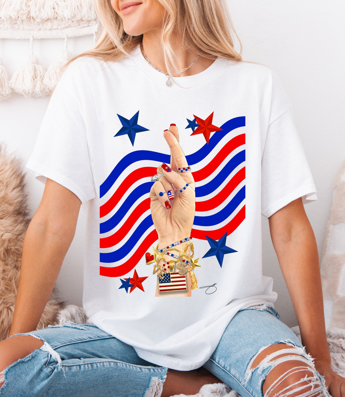 USA Hand Tee Sweatshirt