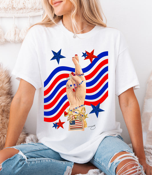 USA Hand Tee Sweatshirt