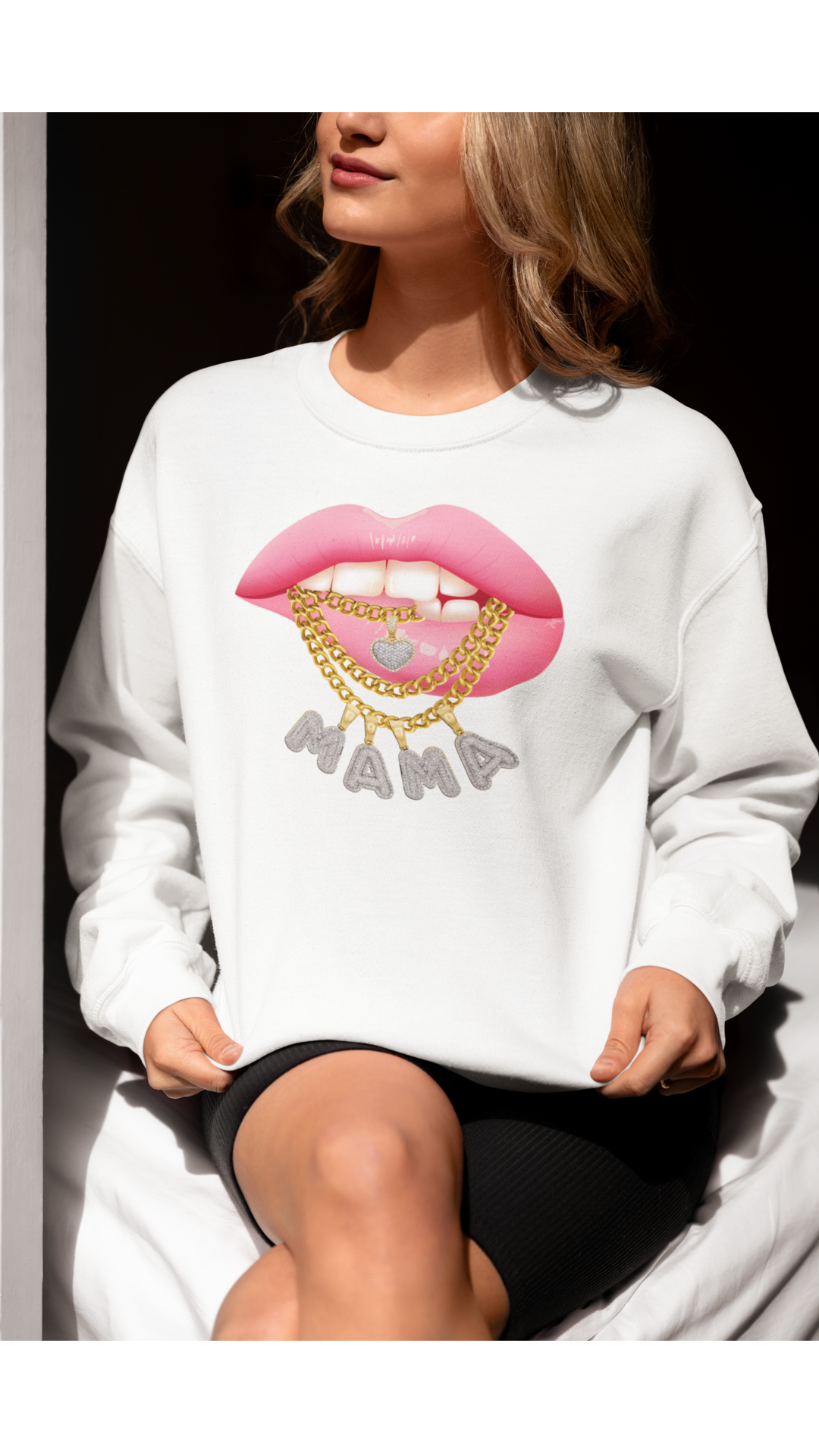 Mama Lips Tee Sweatshirt